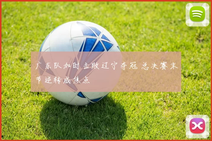 广东队加时击败辽宁夺冠 总决赛末节逆转成焦点